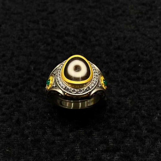 tibetan-buddhist-s925-dharma-wheel-ring-jewelry-art