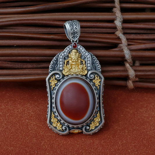 tibetan-buddhist Goddess Zaki Lam Pendant Necklace Jewelry Tibetan Buddhist Jewelry