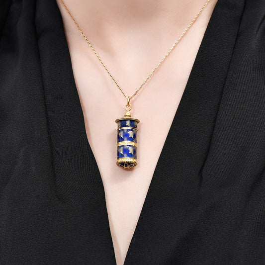 tibetan-buddhist S925 Silver Perfume Pendant Spiritual Jewelry Tibetan Buddhist Jewelry