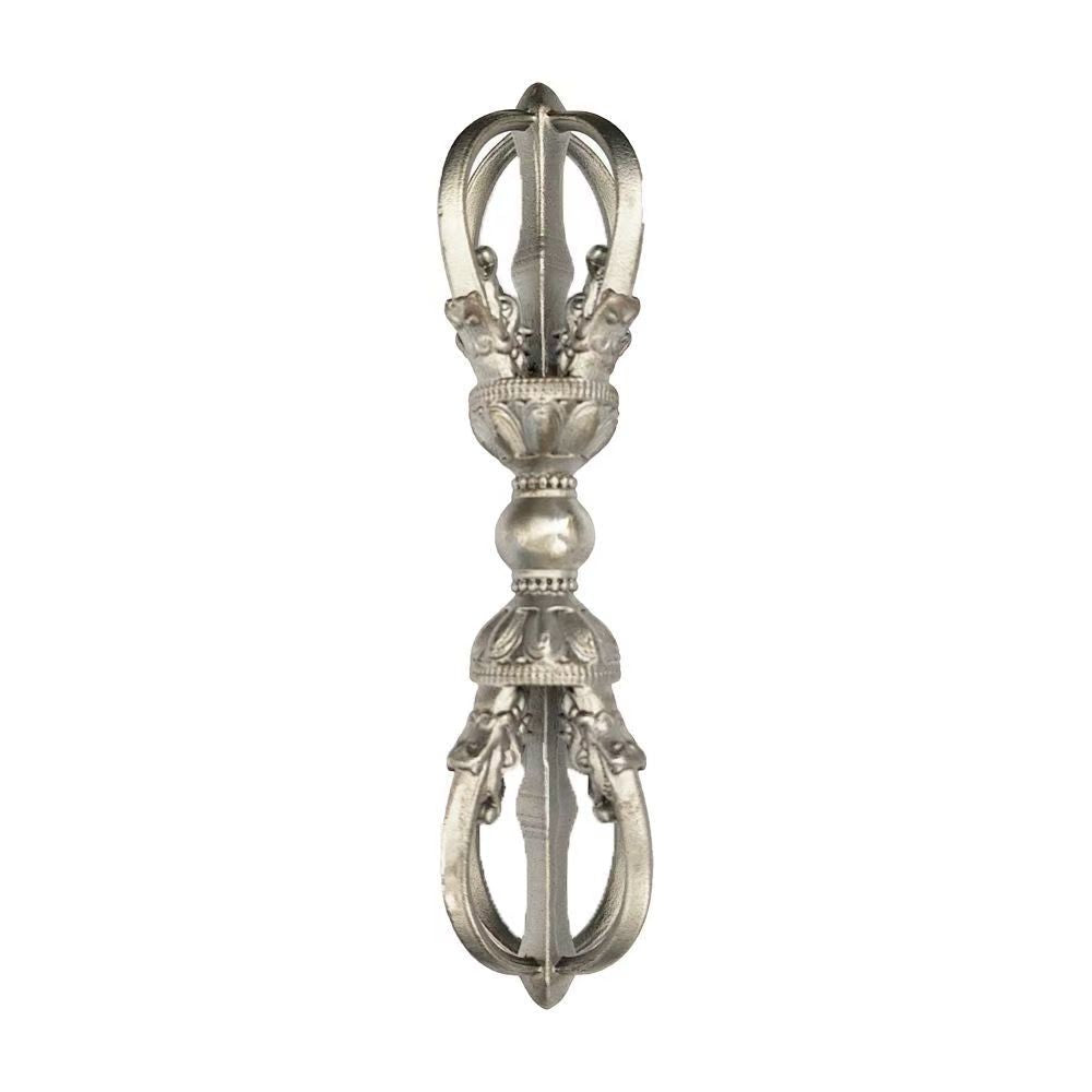 tibetan-buddhist Brass Yongle Style Five-Pronged Tibetan Buddhist Ritual Object