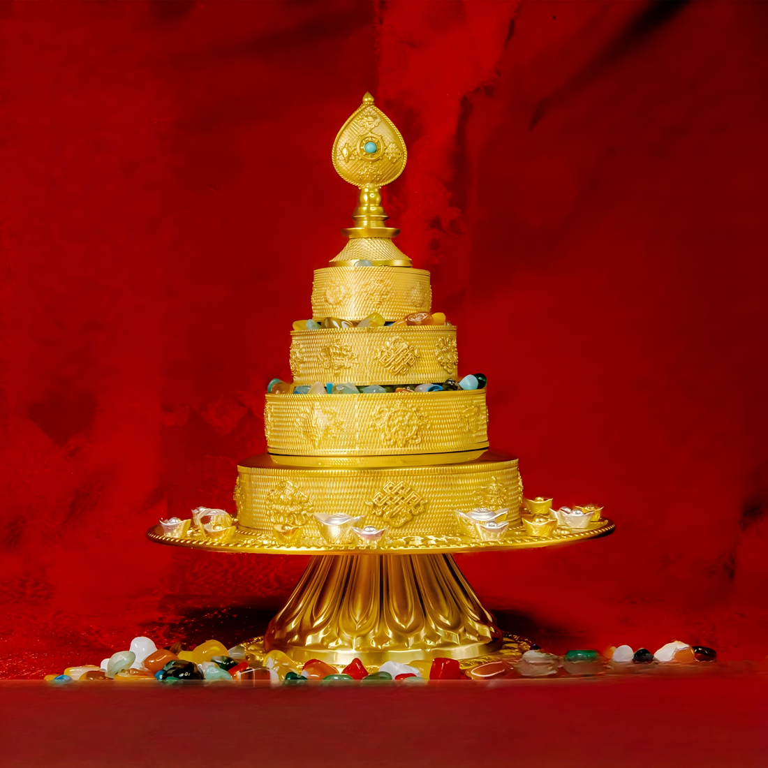tibetan-buddhist Eight Auspicious Mandala | Tibetan Buddhist Jewelry