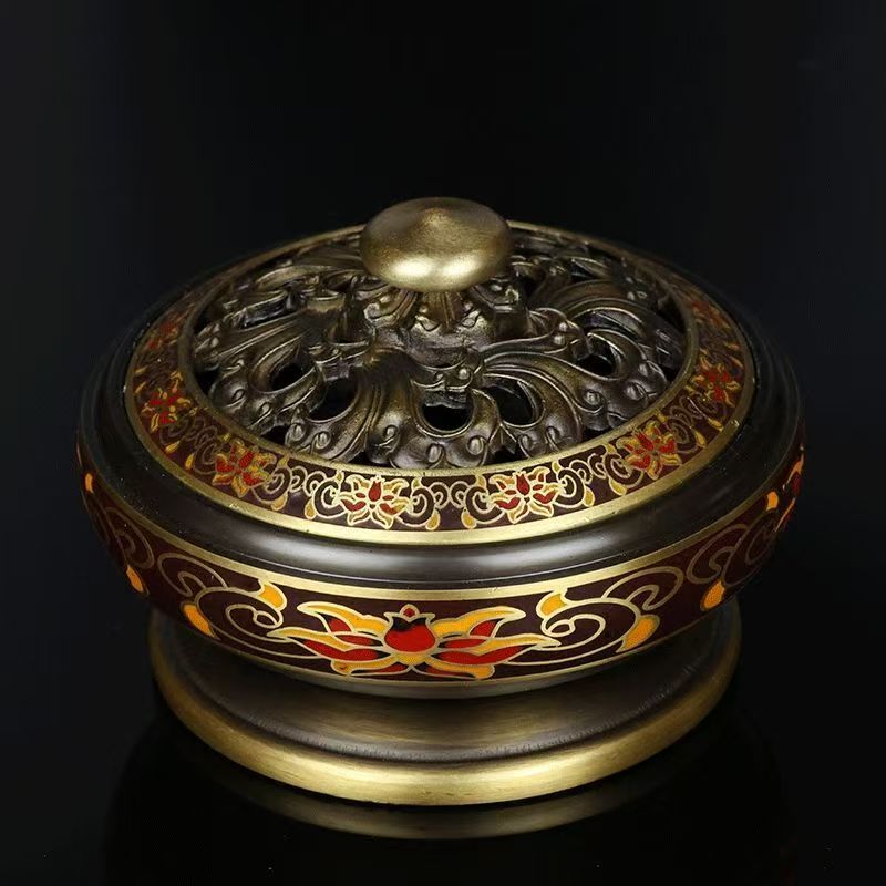 tibetan-buddhist Enamel Incense Tibetan Buddhist Ritual Object