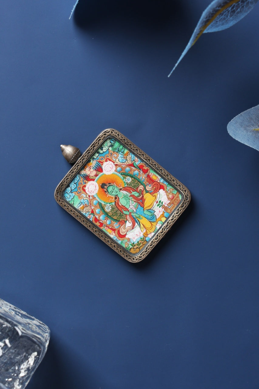 The Art of Rescue: Exploring the Menri Style Green Tara Thangka