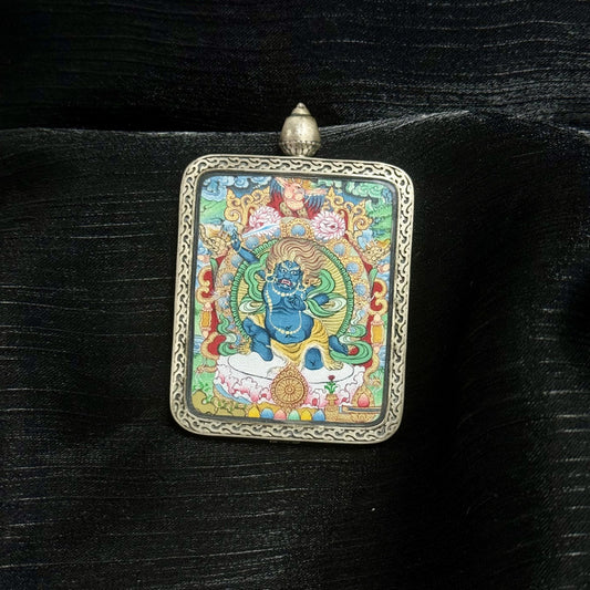 4x5cm Menri Acala Buddhist Pendant: The Immovable One and King of the Wisdom Tibetan Buddhist Jewelry