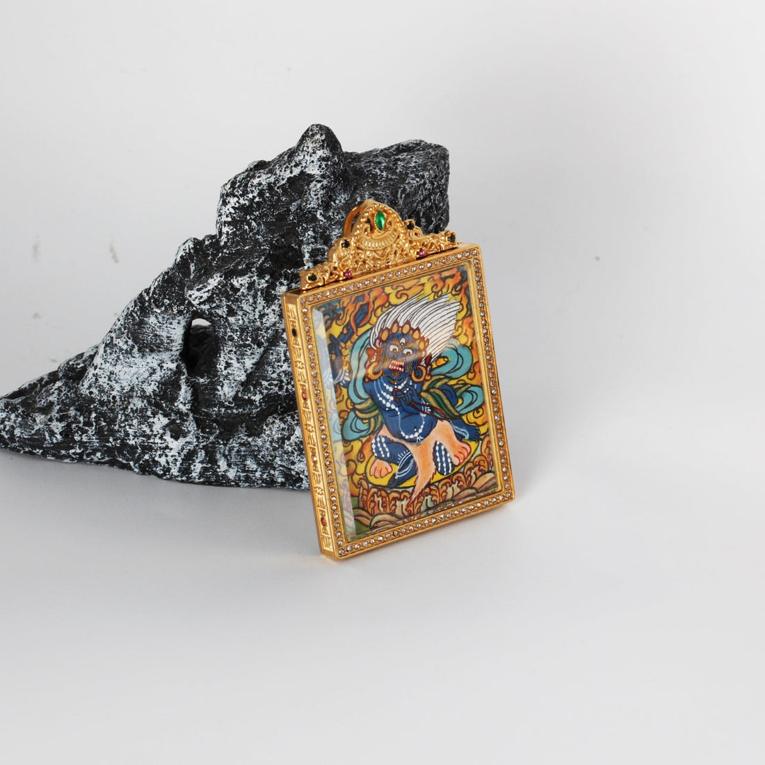Acala Nepal Elegant Thangka Pendant: The Immovable Wisdom King