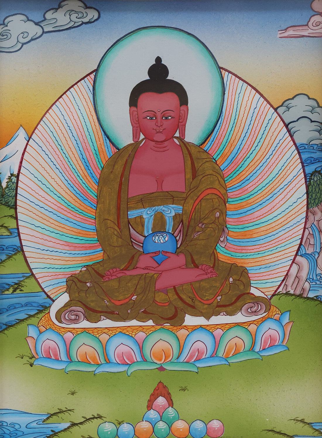 Amitabha in Tibetan Buddhism: The Red Light and the Wish for Sukhavati in Thangka Art