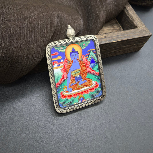 The Medicine Buddha: Bhaisajyaguru and the Rekong Thangka in 925 Silver