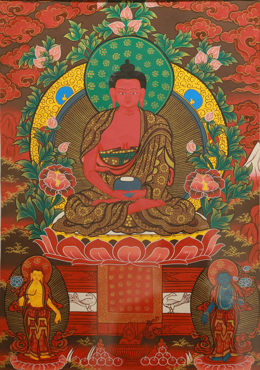 Hand-Painted Tibetan Buddhist Thangka: A Deep Exploration of Faith, Deity Iconography, and Sacred Craftsmanship through the Amitabha Pure Land Thangka