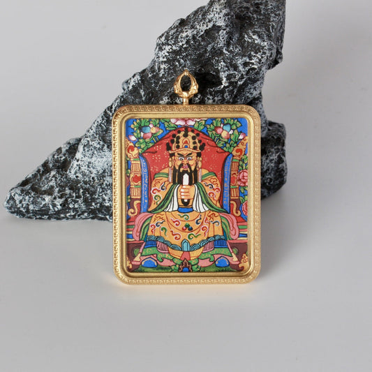 4x5cm Nepal Dragon Fifth Lord Buddhist Pendant: The Symbol of Wealth, Justice, and Tibetan Buddhist Jewelry
