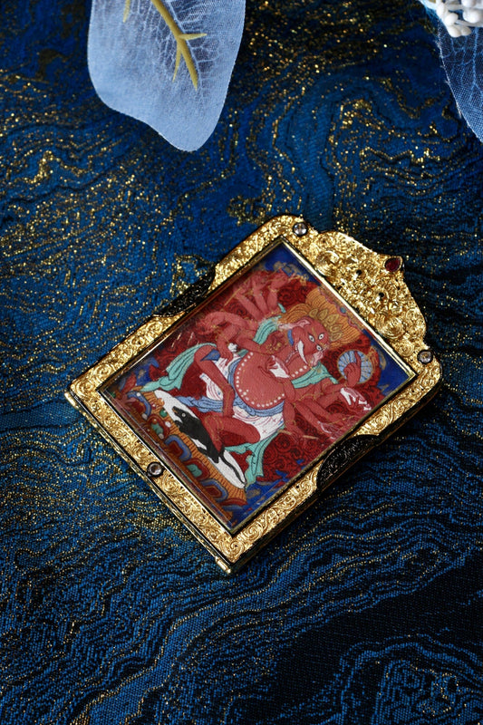 Why This 4×5cm Tibetan Ganesha Thangka Pendant Is Your New Collectible