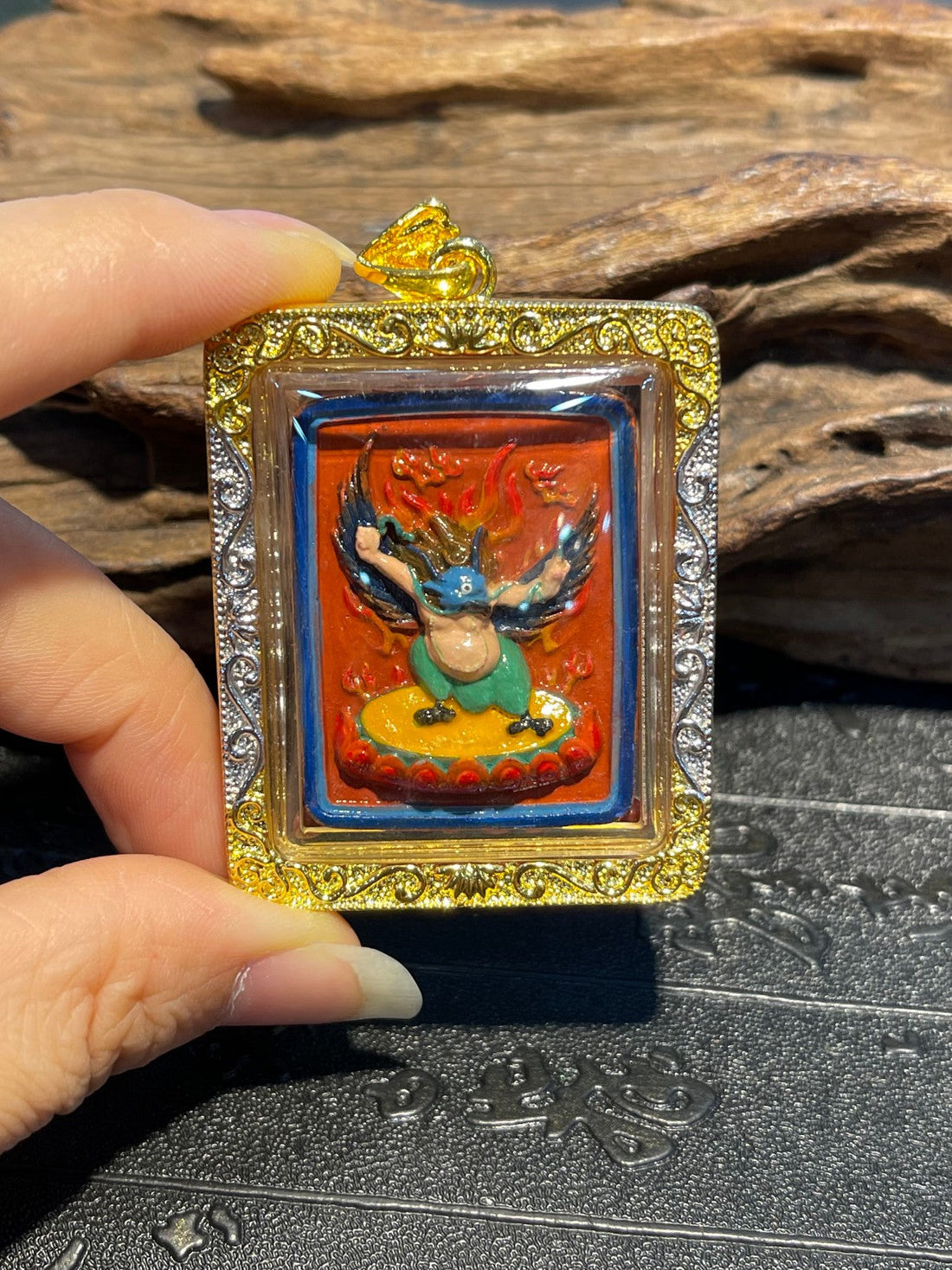 The Garuda Golden Bird in Tsatsa Form: Wisdom Wrath Lord, Accomplish Affairs and Merit