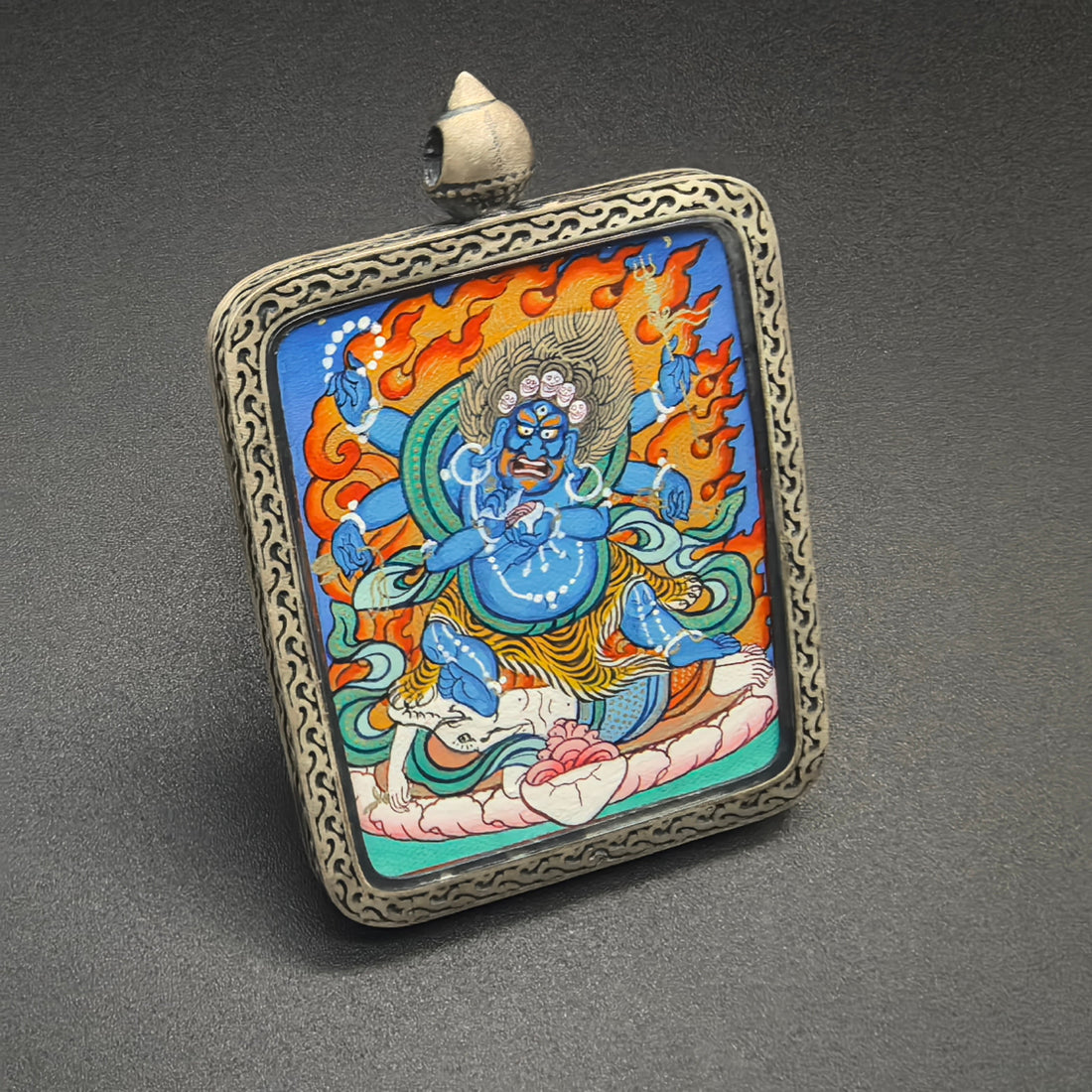 The Great Protector: Fortune and Success with the Rekong Mahakala Thangka in 925 Silver