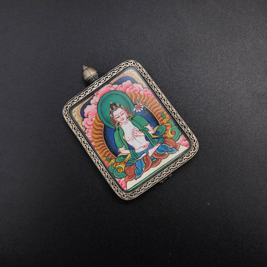 The Bodhisattva of Great Might: Mahasthamaprapta and the Tibet Red Cloud Thangka in 925 Silver