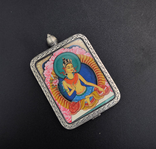 The Mother of All Buddhas: Manjushri and the Tibet Red Cloud Thangka in 925 Silver