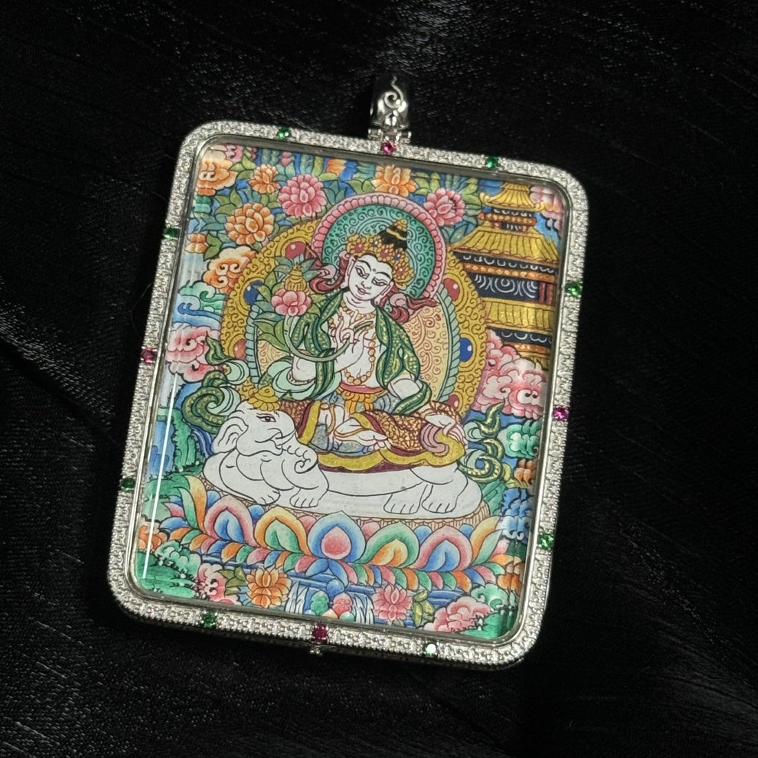 The Bodhisattva of Universal Virtue: Right Conduct and Truth with the Samantabhadra Eight Guardians Mandala Thangka