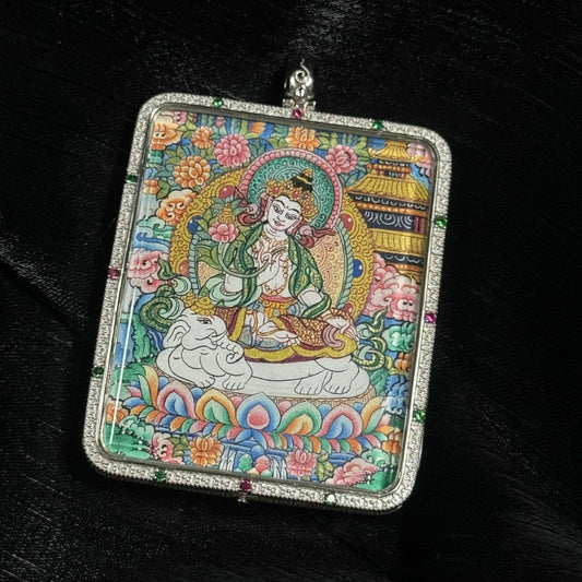 The Bodhisattva of Universal Virtue: Right Conduct and Truth with the Samantabhadra Eight Guardians Mandala Thangka