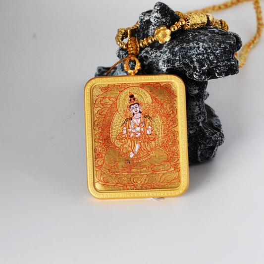 4x5cm Karma Kagyu Samantabhadra Bodhisattva Buddhist Pendant: The Bodhisattva of Tibetan Buddhist Jewelry