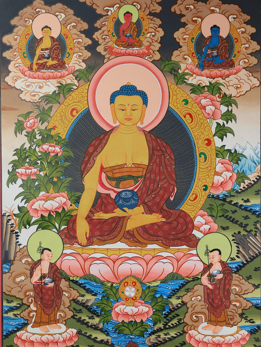 The Light of Enlightenment in Tibetan Thangka: The Sacred Position and Cultural Context of Shakyamuni in Tibetan Buddhism