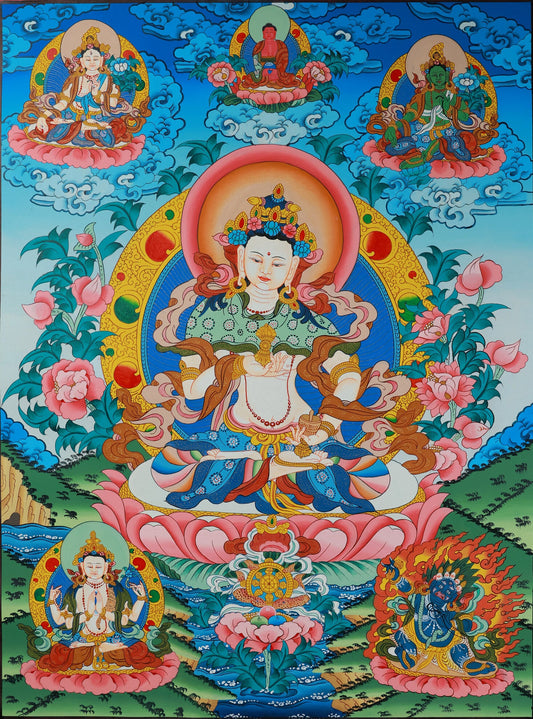 Vajrasattva: The "King of Repentance" in Tibetan Buddhism – Decoding the Millennium-Old Esoteric Meaning Through a Thangka Painting