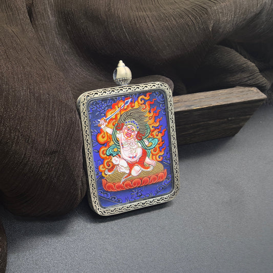 The Immovable One: White Acala and the Rekong Blue Thangka in 925 Silver