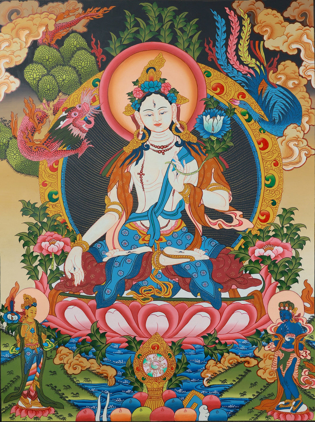 White Tara: The Compassionate & Longevity Mother of Tibetan Buddhism – Decoding Millennium-Old Faith Symbols Through Thangka Art