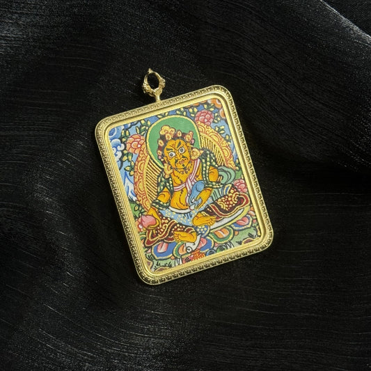 The King of Wealth: Dharma and Fortune with the Nepal Yellow Jambhala Thangka