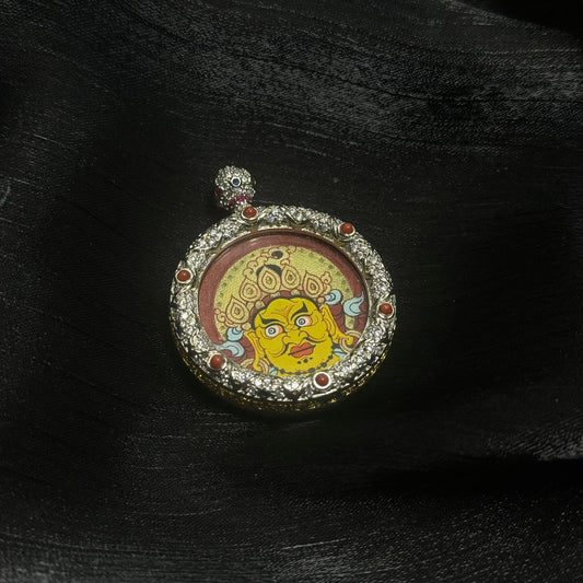 The King of Wealth: Dharma and Fortune with the Rekong Red-Gold Yellow Jambhala Buddha Head