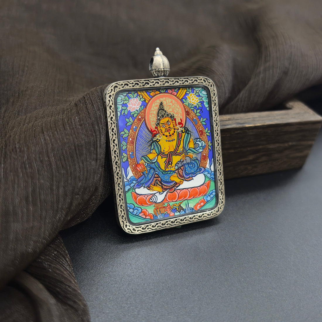 The King of Wealth Deities: Yellow Jambhala and the Rekong Thangka in 925 Silver