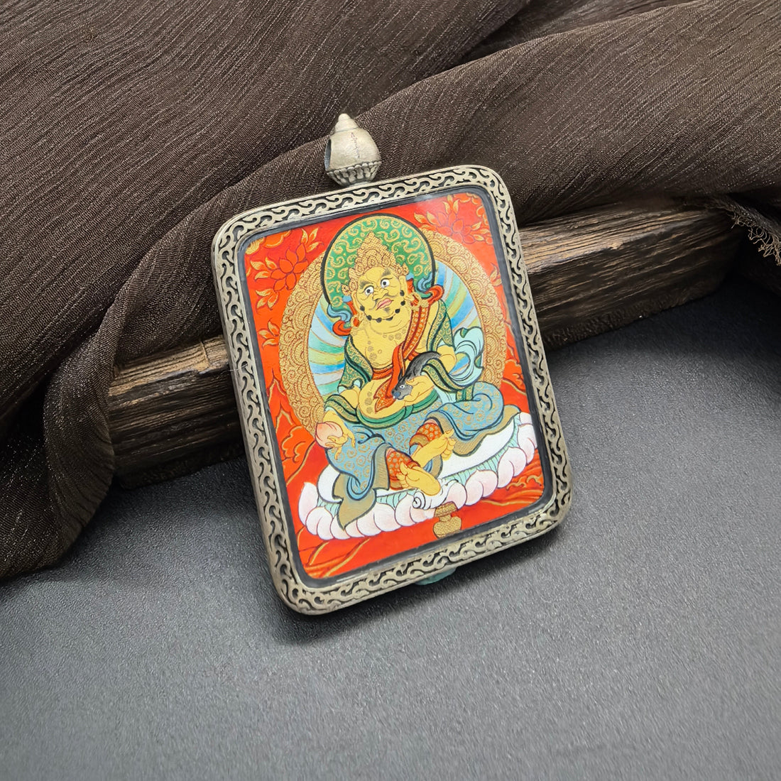 The Chief of Wealth: Prosperity and Success with the Rekong Red Yellow Jambhala Thangka