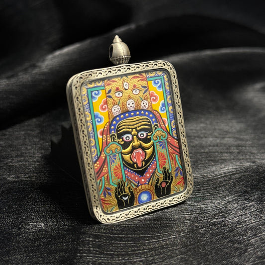 Zaki Lhamo Gold Relief: Wealth and Blessing in Raised Gold with the Rekong Thangka