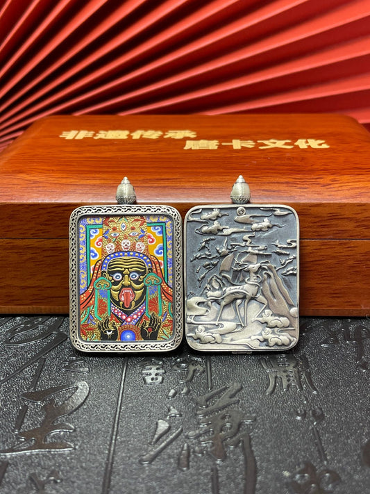 Zhagi Lhamo in Embossed-Gold Form: Agate-Knife Technique, Nine-Deer Silver and Auspicious Fortune