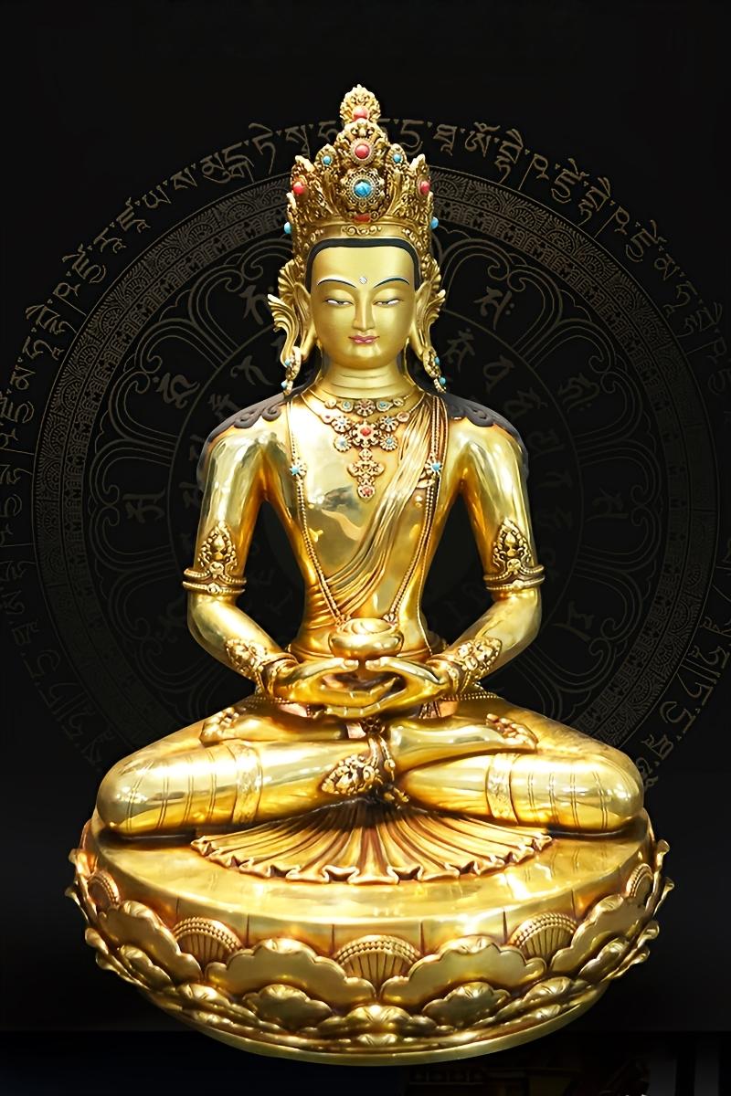 tibetan-buddhist Medicine Buddha Shakyamuni brass handmade Buddhist Art statue