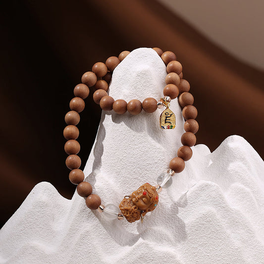 Tibetan-Buddhist “Xiang Ning Xue” Sandalwood Bracelet · Multi-Layer Mala