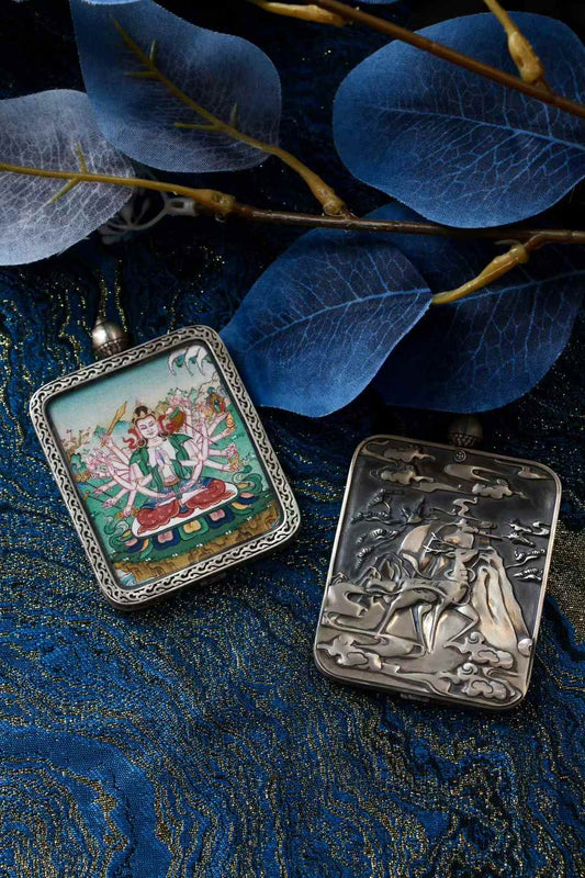 What Is a Tibetan Gau Locket? The Cundi Bodhisattva Thangka That Carries a Mobile Mandala