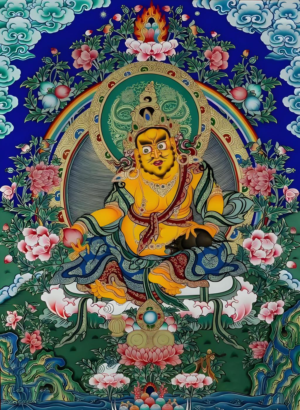 Shrine Space thangka – Tibetan Buddhist Culture