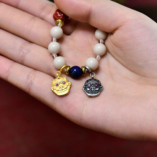 Tibetan-Buddhist Jewelry Culture handmade sterling silver mala bead accessories, a collection of Jewelry art components.
