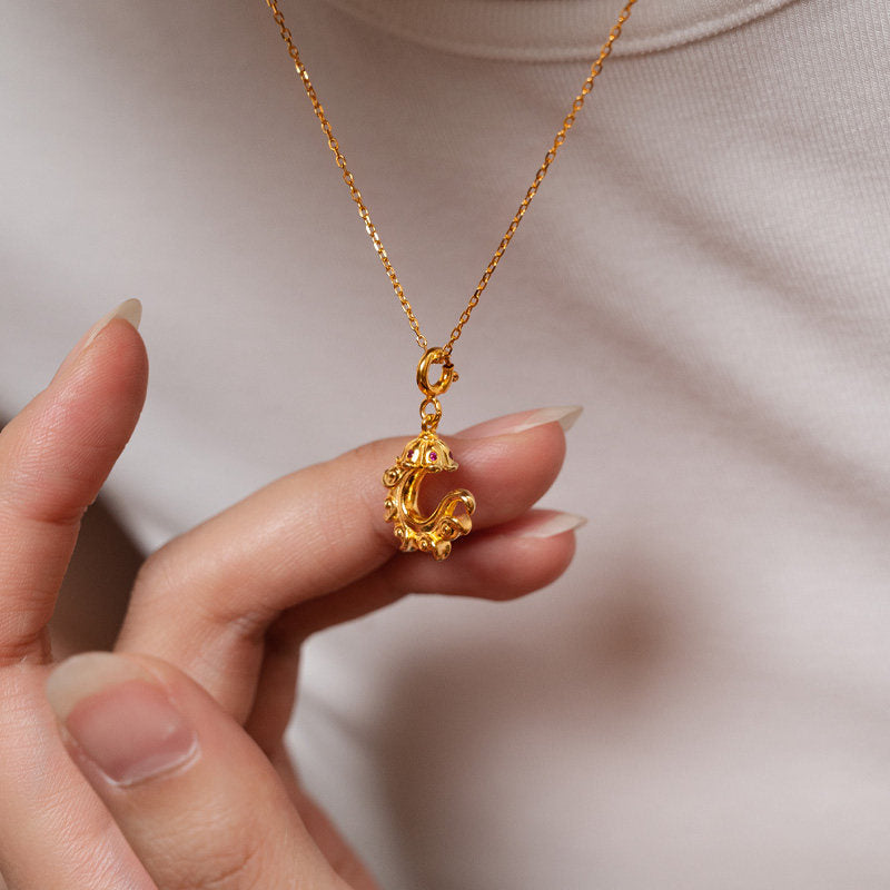 Bespoke silver gilded flower hook clip, a masterpiece of spiritual magnetism and Tibetan Buddhist Jewelry Culture.