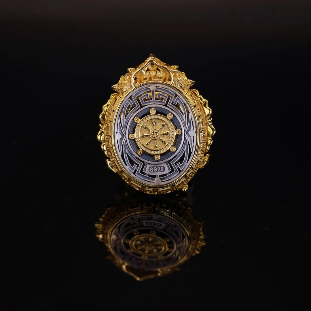 A beautifully handcrafted silver pendant featuring the Manjushri Bodhisattva, the protector of wisdom. This pendant, made with pure silver and zircon, is a fusion of Tibetan Buddhist Jewelry Culture and intricate jewelry art, offering protection and elegance in one meaningful piece.