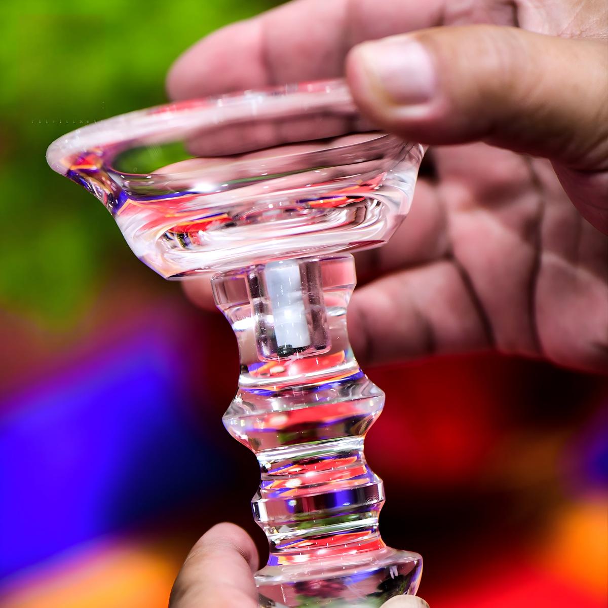  Artisan-crafted crystal cup for spiritual altars, perfect for purifying energy and Jewelry art style.