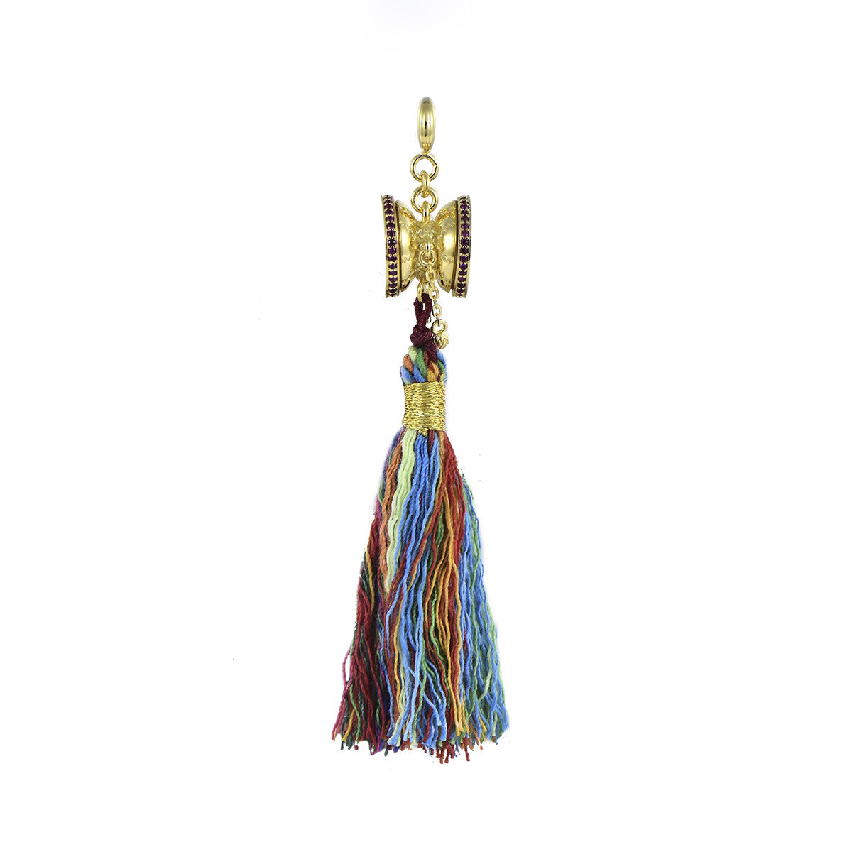 Tibetan Buddhist Jewelry Culture: Exquisite silver Damaru charm, a masterpiece of Tibetan Buddhist sacrificial implements culture and craftsmanship.