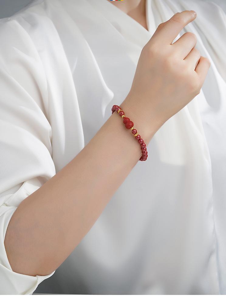 Tibetan Buddhist Jewelry Culture: Hand-Painted Cinnabar Beads Collection, sacred spiritual jewelry for daily wear