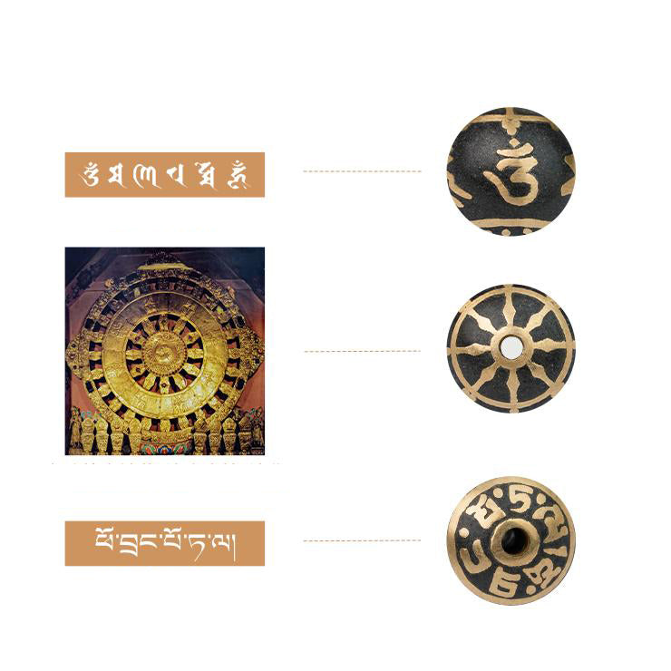 Tibetan Buddhist Jewelry Art: Tibetan Yak Bone Incense Ash Barrel Beads Spiritual Bracelet for enlightenment