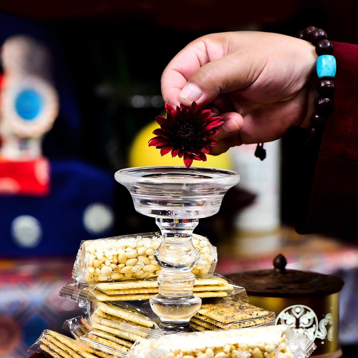 Traditional White Crystal ritual cup, handmade for premium spiritual Jewelry art and protection.
