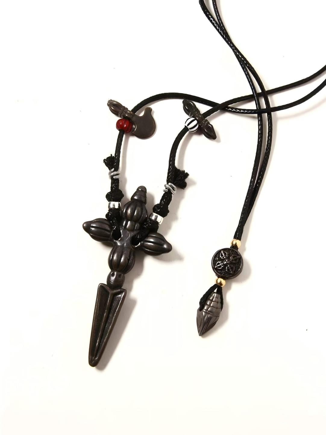 Nine-pronged Vajra Dorje Pubha Kingkong, handcrafted with Tibetan Buddhist Jewelry Culture techniques, symbolizing divine strength and protection through fine craftsmanship.