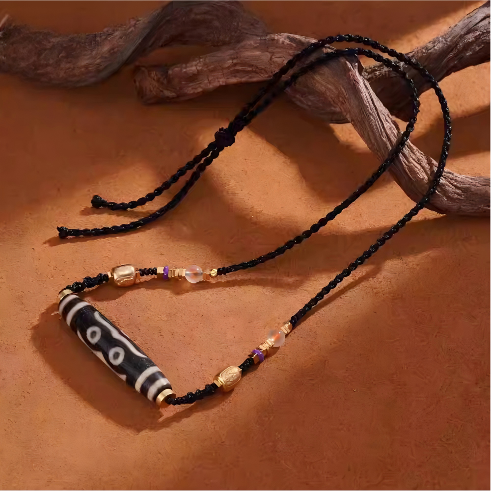  Purely handmade sacred goddess amulet necklace, reflecting the heritage of Tibetan Buddhist Jewelry Culture jewelry art.
