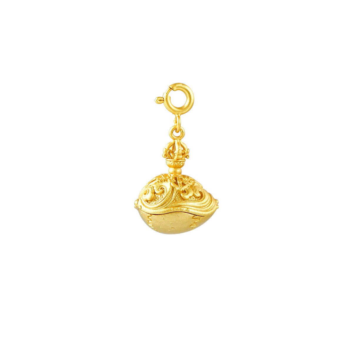 Tibetan Buddhist Jewelry Culture: Hand-carved pure silver Kazi counter clip representing the pinnacle of Buddhist jewelry art and craftsmanship.