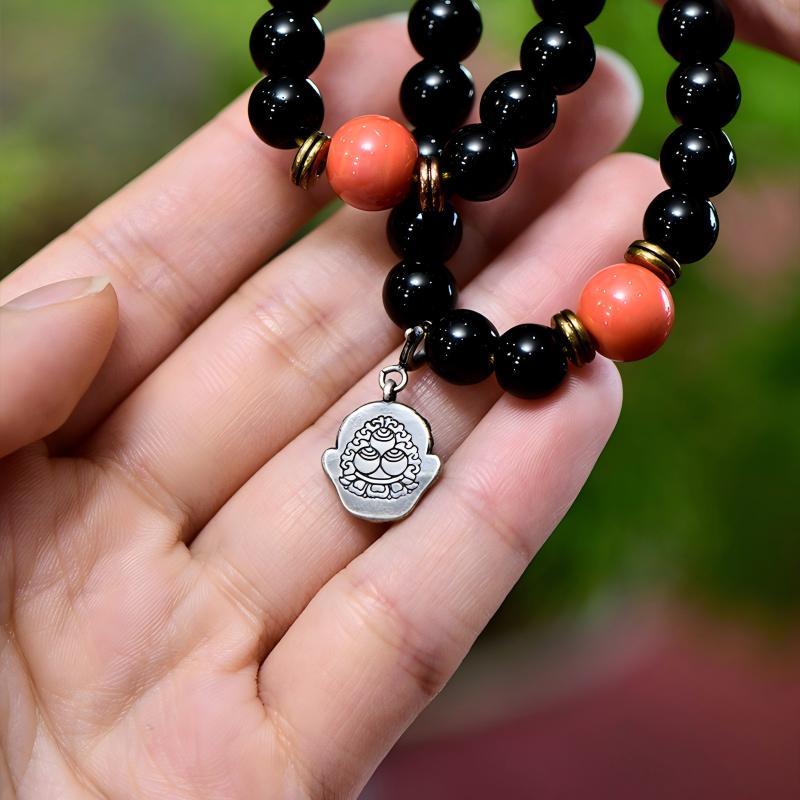 Bespoke silver sacred beast side pendants, a masterpiece of spiritual utility and Tibetan-Buddhist Jewelry Culture.
