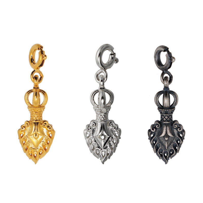 Bespoke silver sacred sword amulet, a masterpiece of spiritual insight and Tibetan-Buddhist Jewelry Culture.