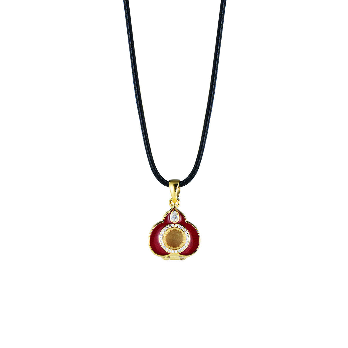 Tibetan Buddhist Jewelry Culture: Sacred silver protection Gau box featuring the Bodhicitta symbol, a unique fusion of protective amulet and Buddhist art.

