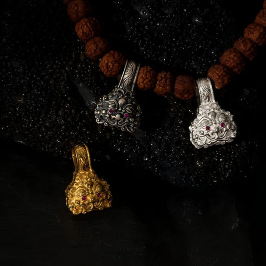 Bespoke silver sacred beast counters for malas, a masterpiece of spiritual utility and Tibetan-Buddhist Jewelry Culture